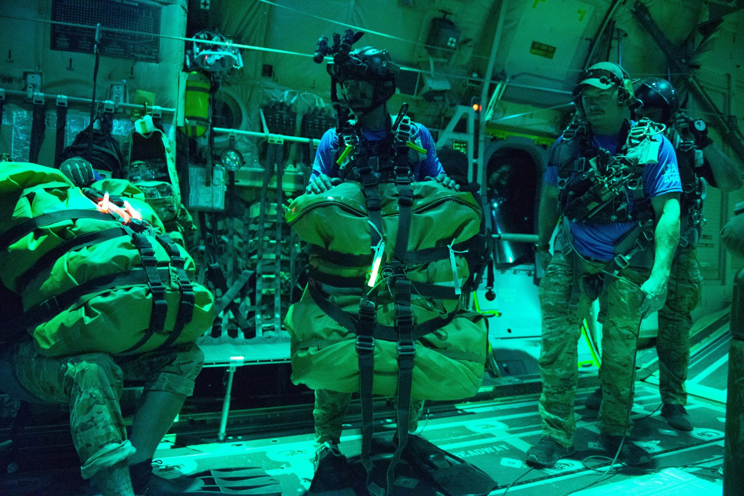 Survivor Tech Inside an Air Force PJ ocean rescue